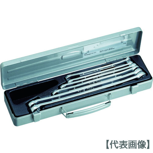 ＴＯＮＥ　ロングめがねレンチセット（１５°）（M156）120-0283【ＴＯＮＥ（株）】