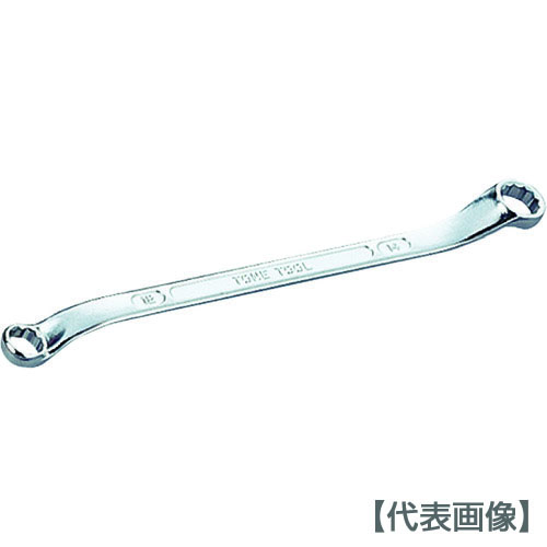 ＴＯＮＥ　ロングメカニックめがねレンチ（４５°Ｘ１０°）　５．５Ｘ７ｍｍ（M44-5.507）369-8815【ＴＯＮＥ（株）】