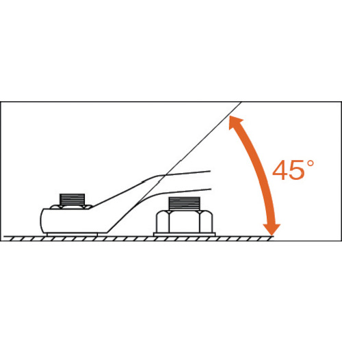 ＴＯＮＥ　ショートメガネレンチ　１２Ｘ１４ｍｍ（M46-1214）331-7021【ＴＯＮＥ（株）】
