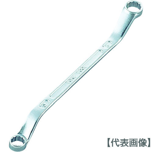 ＴＯＮＥ　ロングめがねレンチ（４５°）　吋目　１／２Ｘ９／１６ｉｎｃｈ（MB45-1618）369-8955【ＴＯＮＥ（株）】