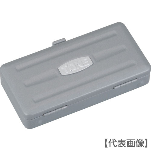 ＴＯＮＥ　スチール製工具箱　ツールケース　間口２０３×奥行１１１×高さ３９ｍｍ（MCT1）820-4935【ＴＯＮＥ（株）】