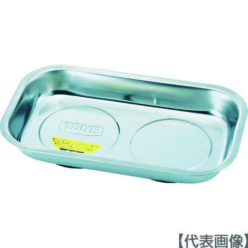 ＴＯＮＥ　マグネットツールホルダ　マグネット付パーツトレイ 幅240mm 奥行142mm（MPT-SS）810-9622【ＴＯＮＥ（株）】