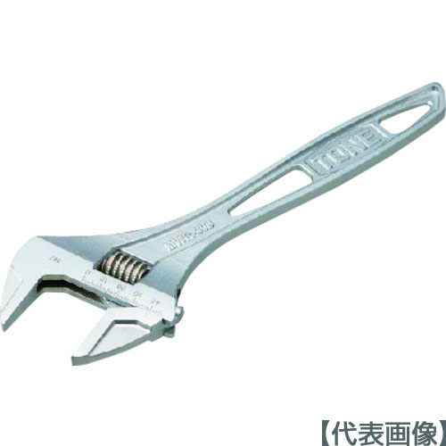ＴＯＮＥ　ハイパーウォームモンキレンチ（目盛付）　全長３００ｍｍ（MWR-300）207-6787【ＴＯＮＥ（株）】