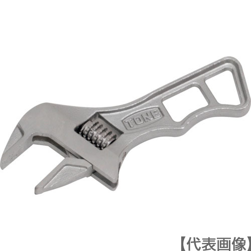 ＴＯＮＥ　ショートハイパーウォーム　モンキーレンチ　シルバー　全長１１０ｍｍ（MWRS-26）257-1447【ＴＯＮＥ（株）】