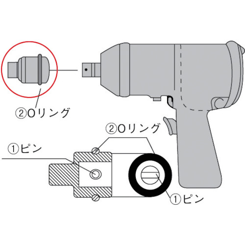 ＴＯＮＥ　インパクトソケット用ピン　（１Ｐｋ（袋）＝１０個入）　全長１６ｍｍ（P3016S）375-5843【ＴＯＮＥ（株）】