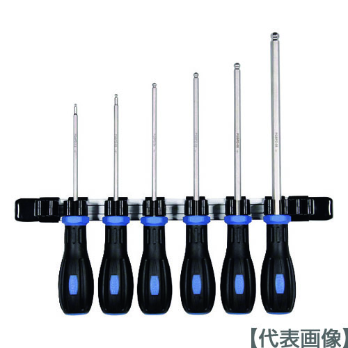 ＴＯＮＥ　パワーグリップボールポイントドライバーセット（PGBPD600）207-1125【ＴＯＮＥ（株）】