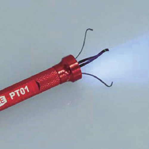 ＴＯＮＥ　マグネットハンド　ＬＥＤ付　ピックアップツール　吸着力９Ｎ　マグネット径１３ｍｍ（PT01）495-9272【ＴＯＮＥ（株）】