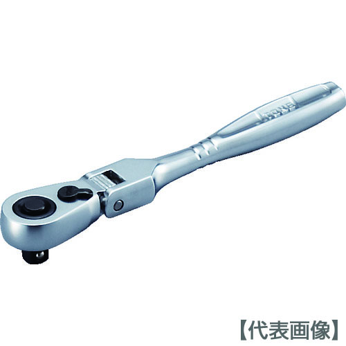 ＴＯＮＥ　ラチェットハンドル　首振りタイプ　歯数７２枚　差込角６．３５ｍｍ　全長１２２ｍｍ（RH2FH）447-2446【ＴＯＮＥ（株）】