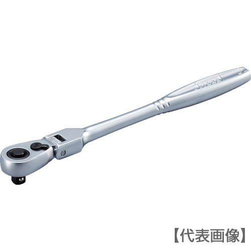 ＴＯＮＥ　ラチェットハンドル　首振りタイプ　歯数７２枚　差込角６．３５ｍｍ　全長１７２ｍｍ（RH2FHL）447-2454【ＴＯＮＥ（株）】
