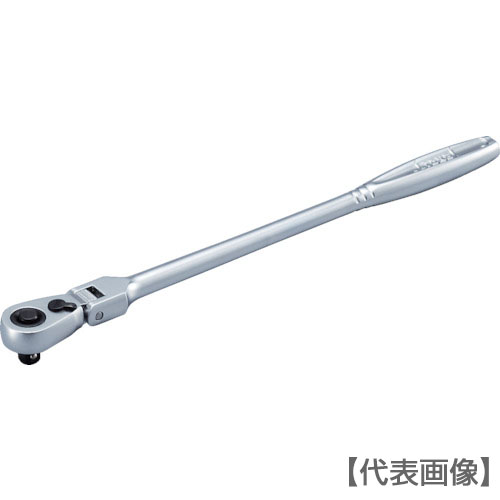 ＴＯＮＥ　ラチェットハンドル　首振りタイプ　歯数７２枚　差込角６．３５ｍｍ　全長２２２ｍｍ（RH2FHX）447-2462【ＴＯＮＥ（株）】