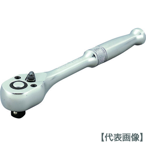 ＴＯＮＥ　ラチェットハンドル（ホールドタイプ）　１２．７凸　２５７ｍｍ　４８枚歯（RH43K）369-9137【ＴＯＮＥ（株）】