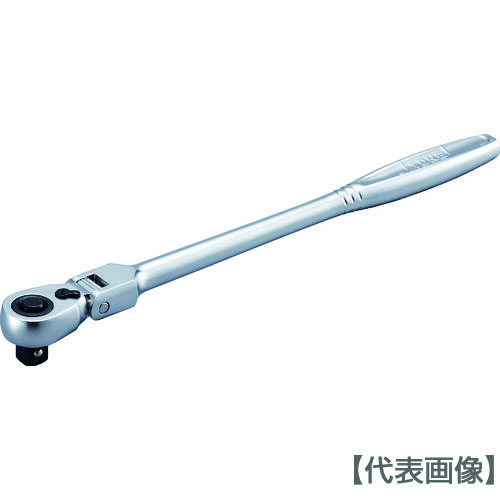ＴＯＮＥ　ラチェットハンドル　首振りタイプ　歯数７２枚　差込角１２．７ｍｍ　全長３２８ｍｍ（RH4FH）447-2527【ＴＯＮＥ（株）】