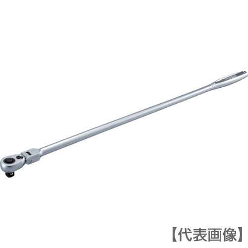 ＴＯＮＥ　ラチェットハンドル　首振りタイプ　歯数７２枚　差込角１２．７ｍｍ　全長６２８ｍｍ（RH4FHX）447-2543【ＴＯＮＥ（株）】