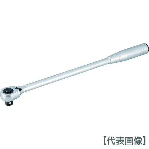 ＴＯＮＥ　ロングラチェットハンドル（中空・ホールドタイプ）　歯数７２枚　差込角１２．７ｍｍ　全長３７５ｍｍ（RH4HWL）818-8763【ＴＯＮＥ（株）】