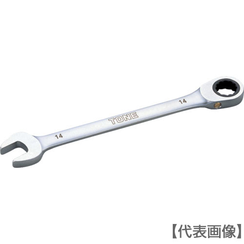 ＴＯＮＥ　ラチェットめがねレンチ　１４ｍｍ（RM-14）294-4138【ＴＯＮＥ（株）】