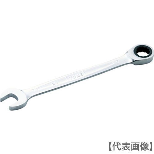 ＴＯＮＥ　ラチェットめがねレンチ　１９ｍｍ（RM-19）294-4189【ＴＯＮＥ（株）】