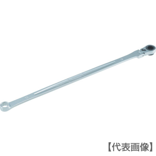 ＴＯＮＥ　超ロング首振ラチェットめがねレンチ　１９ｍｍ（RMA-19L）405-7881【ＴＯＮＥ（株）】
