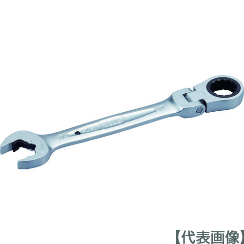 ＴＯＮＥ　首振クイックラチェットめがねレンチ　１７ｍｍ（RMFQ-17）431-9699【ＴＯＮＥ（株）】
