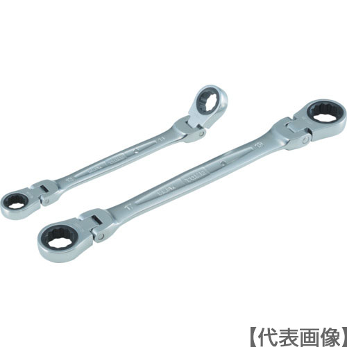 ＴＯＮＥ　両首振ラチェットめがねレンチ　８×１０ｍｍ（RMFW-0810）405-7899【ＴＯＮＥ（株）】