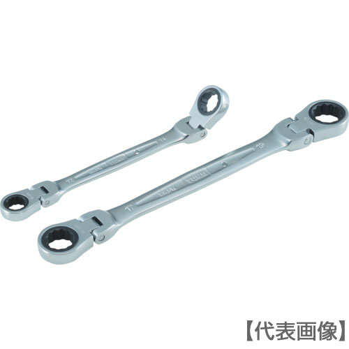 ＴＯＮＥ　両首振ラチェットめがねレンチ　１２×１４ｍｍ（RMFW-1214）405-7929【ＴＯＮＥ（株）】