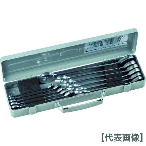 ＴＯＮＥ　切替式ラチェットめがねレンチセット　１０ｐｃｓ（RMR110）396-4787【ＴＯＮＥ（株）】