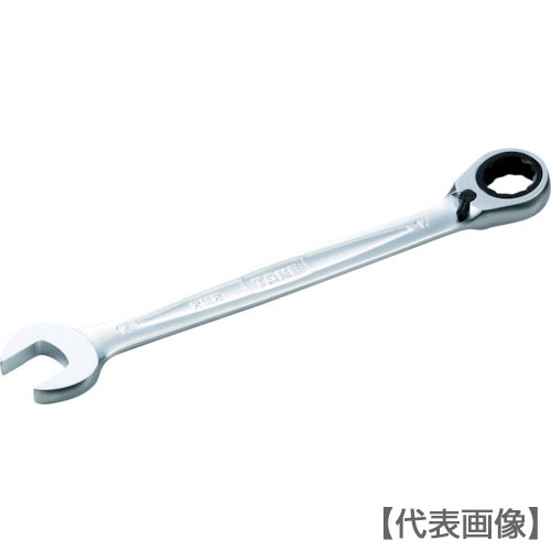 ＴＯＮＥ　コンビネーションラチェットレンチ　切替式ラチェットめがねレンチ　全長２９０ｍｍ（RMR-22）325-8343【ＴＯＮＥ（株）】