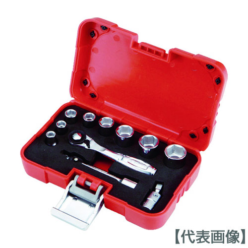 ＴＯＮＥ　ソケットレンチセット　差込角６．３５ｍｍ（S20830P）470-0015【ＴＯＮＥ（株）】