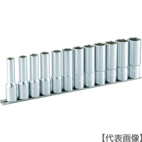 ＴＯＮＥ　ソケットホルダー　差込角１２．７ｍｍ　差込数１０　全長３１０ｍｍ（SH410）327-1609【ＴＯＮＥ（株）】