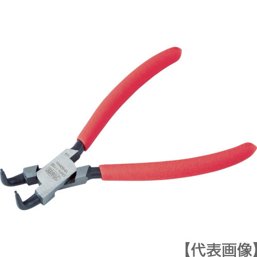 ＴＯＮＥ　スナップリングプライヤ（ベントタイプ　穴用）　全長１３０ｍｍ　リング使用範囲８～２５ｍｍ（SRPH-125BF）760-7610【ＴＯＮＥ（株）】