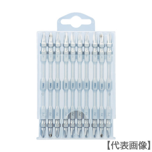 ＴＯＮＥ　トーションビット　スリムタイプ　ＰＨ２　１１０ｍｍ　１０本入り（TBT2110S）810-9764【ＴＯＮＥ（株）】