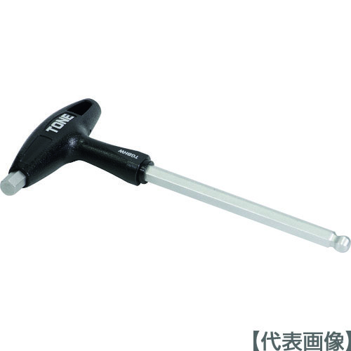 ＴＯＮＥ　ボールポイント六角棒レンチ（Ｔ形）　グリップボールポイントヘキサゴンレンチ　対辺寸法８ｍｍ（TGBHW-08）217-8912【ＴＯＮＥ（株）】