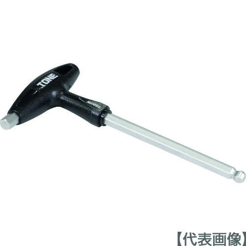 ＴＯＮＥ　ボールポイント六角棒レンチ（Ｔ形）　グリップボールポイントヘキサゴンレンチ　対辺寸法１０ｍｍ（TGBHW-10）217-8913【ＴＯＮＥ（株）】