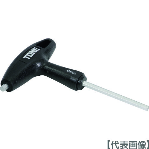 ＴＯＮＥ　六角棒レンチ（Ｔ形）　グリップヘキサゴンレンチ　対辺寸法５ｍｍ　全長１５８ｍｍ（TGHW-05）217-8919【ＴＯＮＥ（株）】