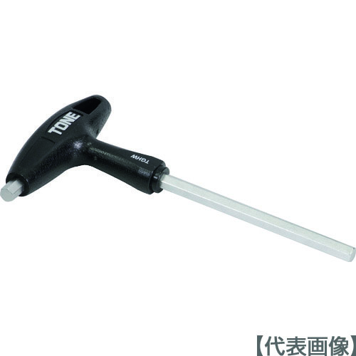 ＴＯＮＥ　六角棒レンチ（Ｔ形）　グリップヘキサゴンレンチ　対辺寸法６ｍｍ　全長１７２ｍｍ（TGHW-06）217-8920【ＴＯＮＥ（株）】