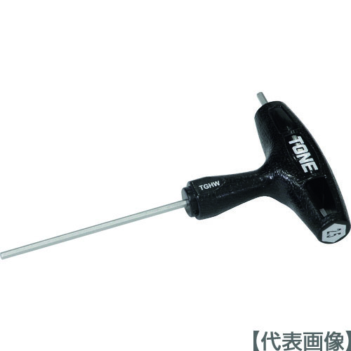 ＴＯＮＥ　六角棒レンチ（Ｔ形）　グリップヘキサゴンレンチ　対辺寸法２．５ｍｍ　全長１２８ｍｍ（TGHW-2.5）217-8924【ＴＯＮＥ（株）】