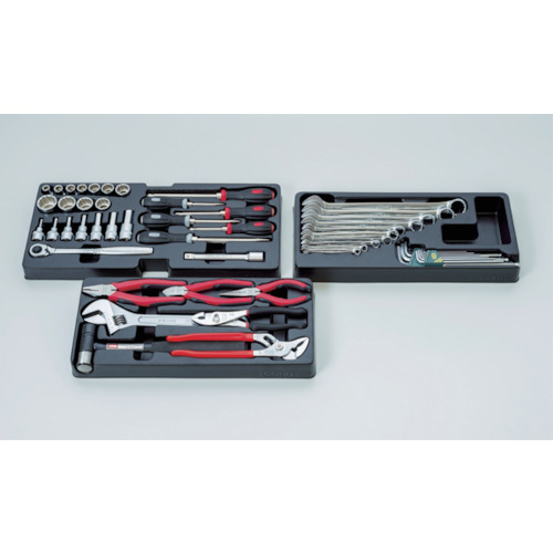 ＴＯＮＥ　整備用工具セット　ツールセット　差込角１２．７ｍｍ　５３点セット　マットブラック（TSH4509BK）359-6737【ＴＯＮＥ（株）】