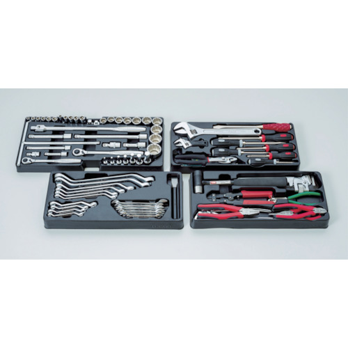 ＴＯＮＥ　整備用工具セット　ツールセット　差込角９．５ｍｍ　１２．７ｍｍ　８６点セット　マットブラック（TSX950BK）337-8381【ＴＯＮＥ（株）】