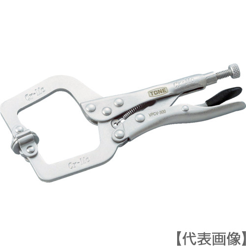 ＴＯＮＥ　グリッププライヤ　Ｃ型スイベル１８０ｍｍ（VPCV-150）760-7806【ＴＯＮＥ（株）】