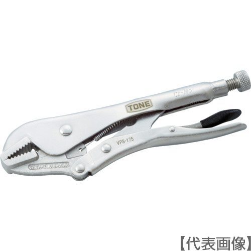 ＴＯＮＥ　グリッププライヤ　直線あご１８３ｍｍ（VPS-175）760-7865【ＴＯＮＥ（株）】