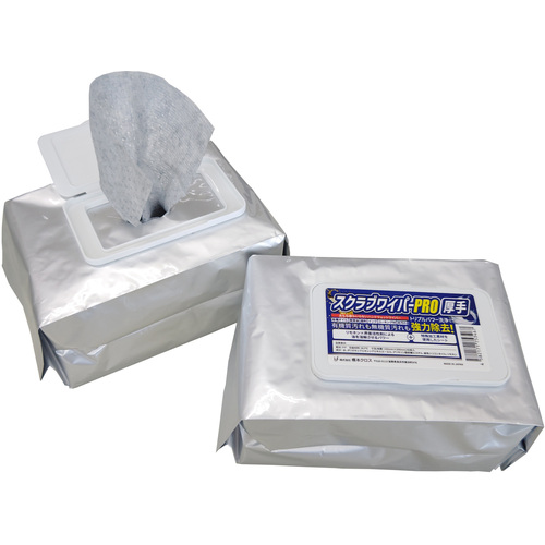 橋本　スクラブワイパーＰＲＯウェットタイプ　１５０Ｘ２００ｍｍ　４０枚入　（株）橋本クロス