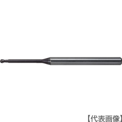 三菱Ｋ　２枚刃インパクトミラクルロングネック　超硬ボールエンドミル２ｍｍ（VF2XLBR0100N180S04）299-2809※取寄品メーカー取寄納期4-5日