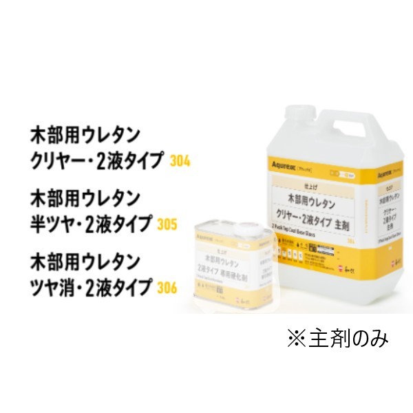 アクレックス木部用ウレタン2液タイプ　各艶　主剤のみ　4kg　【和信化学工業】