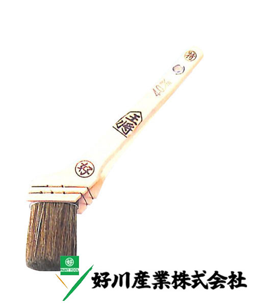 好川産業株式会社 赤毛 ペン刷毛 王将 赤本熊毛 赤毛/筋 70mm(30号) 1本【好川産業株式会社】