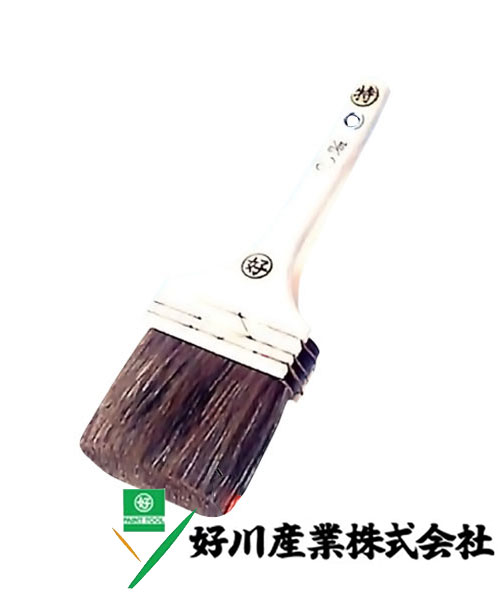 好川産業株式会社 赤毛 平刷毛 特 無印 赤毛/平 110mm(40号) 1本【好川産業株式会社】