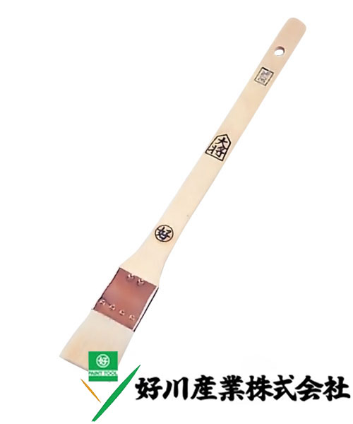 好川産業 白毛 メジ刷毛 大将 最高級羊毛 白毛/立薄 60mm(20号) 1本【好川産業株式会社】※受注生産品納期1週間