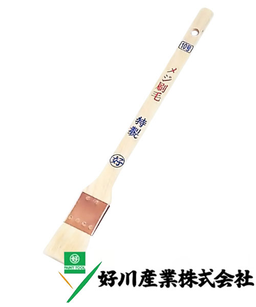 好川産業 白毛 メジ刷毛 特製 白毛/立薄 36mm(12号) 1本【好川産業株式会社】※受注生産品納期1週間