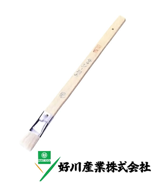好川産業 白毛 固定サッシュ刷毛 白毛/立薄 30mm(10号) 1本【好川産業株式会社】