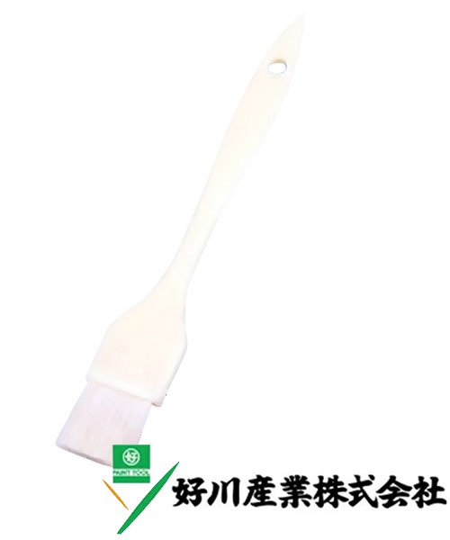 好川産業 白毛 PCラック刷毛 白毛/薄平 45mm(15号) 1本【好川産業株式会社】