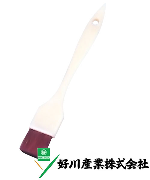 好川産業 赤毛 PCラック刷毛 赤毛/薄平 15mm(5号) 1本【好川産業株式会社】