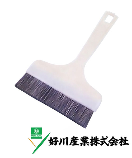 好川産業 ゴマ毛 PC糊刷毛 白柄 ゴマ毛/立 120mm(40号) 1本【好川産業株式会社】